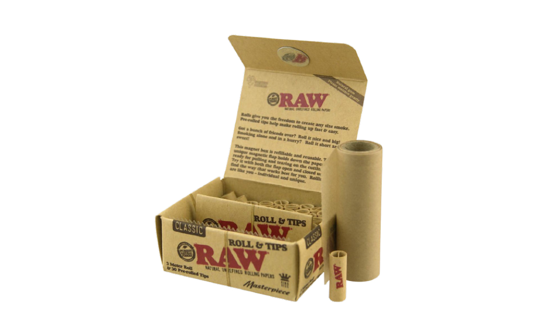Raw Roll and Tips Rolling Paper for Weed Cannabis Accessories Will Zorn Stash Magazine stashmagazine.ca